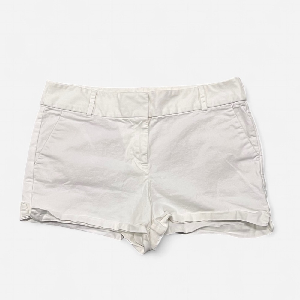Loft Curvy Riviera White Shorts